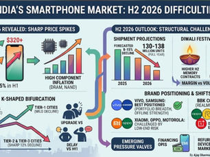 Data on Indian Smartphone Market for H1 and H2 2026 with a thorough analysis
