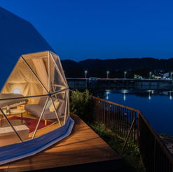 《潮遊千葉》GLAMPARK龜山 · 一天僅有一組客人的豪華露營 · 獨享天然美顏咖啡色溫泉