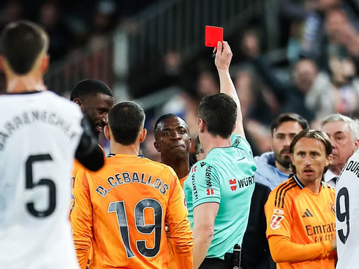 "Vini Jr é expulso por agressão contra o Valencia e pede desculpas após o jogo"