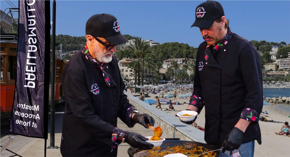 showcooking paellas in soller
