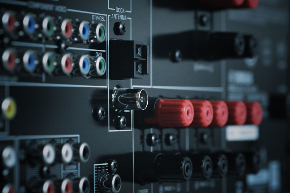 Panel de entrada de audio