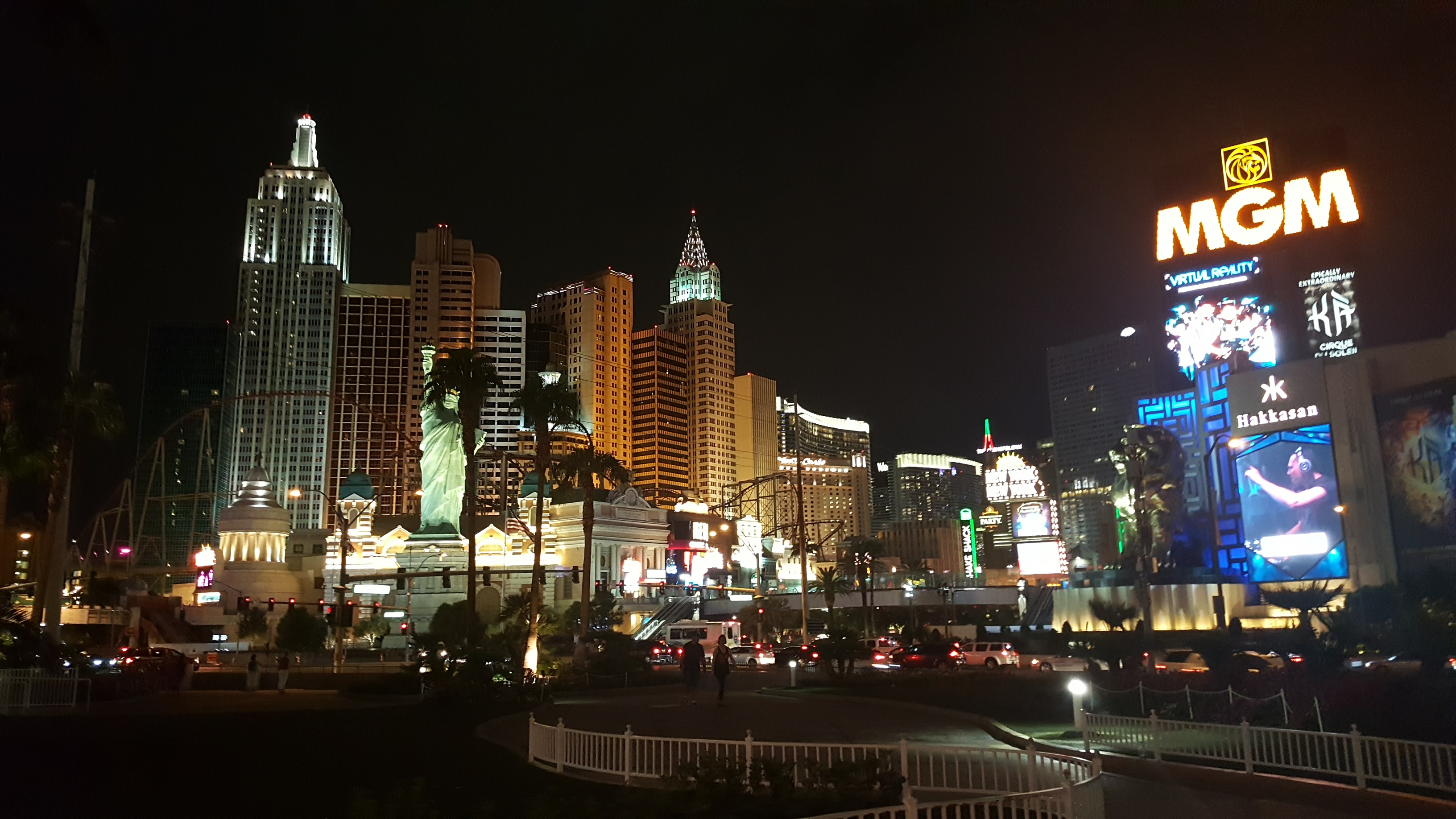 New York, Las Vegas