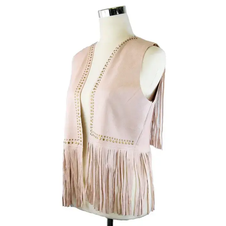 Pink Fringe Vest