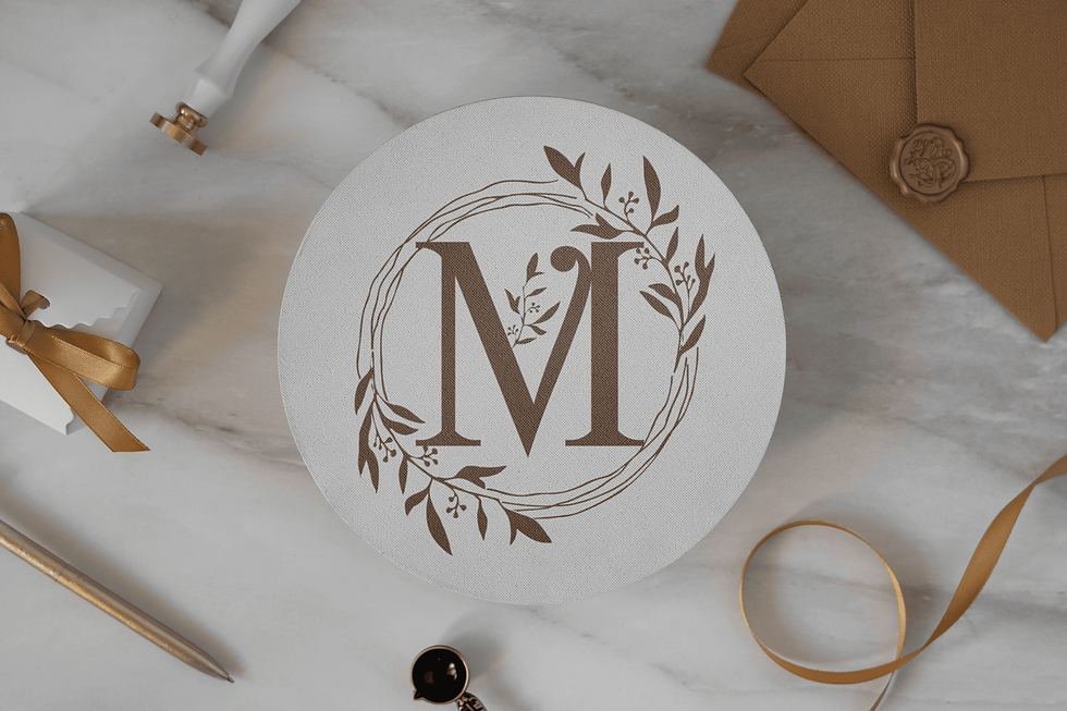 Stickers monogramme numérique