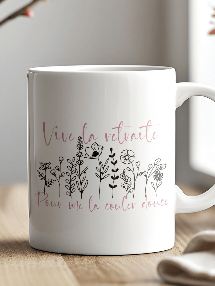 Mug retraite fleurs