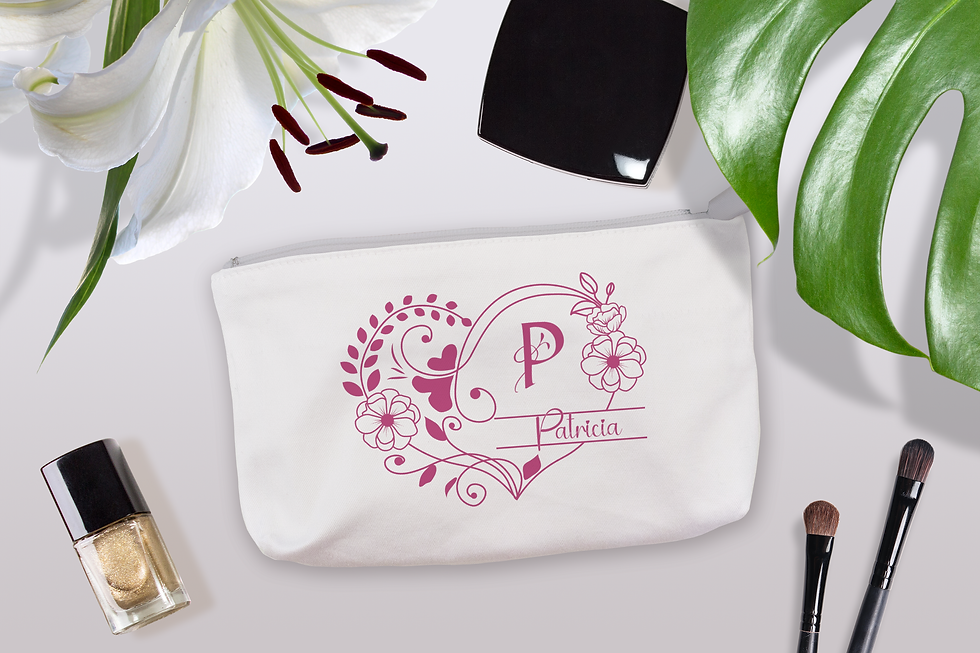 Trousse cosmétique cœur