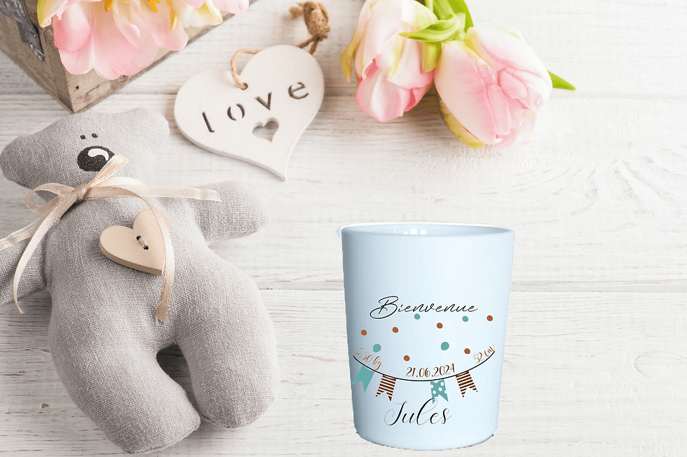 Bougie naissance fanion