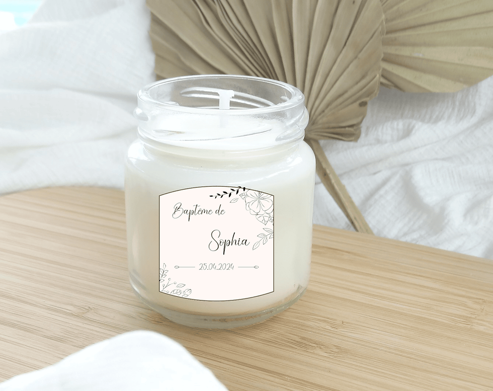 Bougie baptême