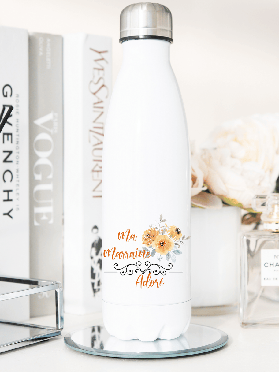 Bouteille thermos marraine adorée