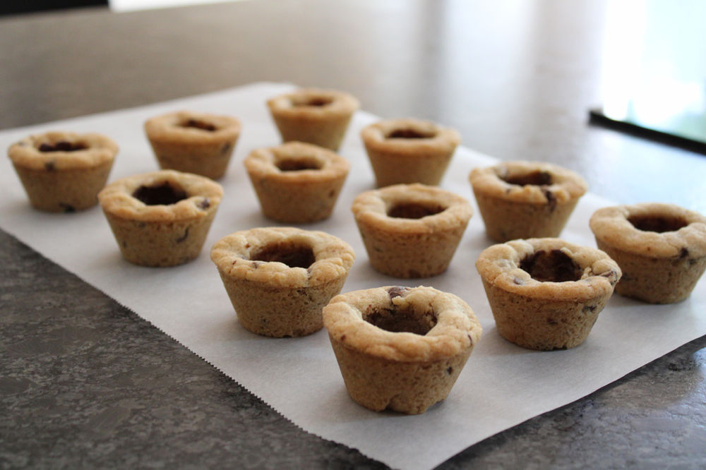 Mini Chocolate Chip Cookie Cups