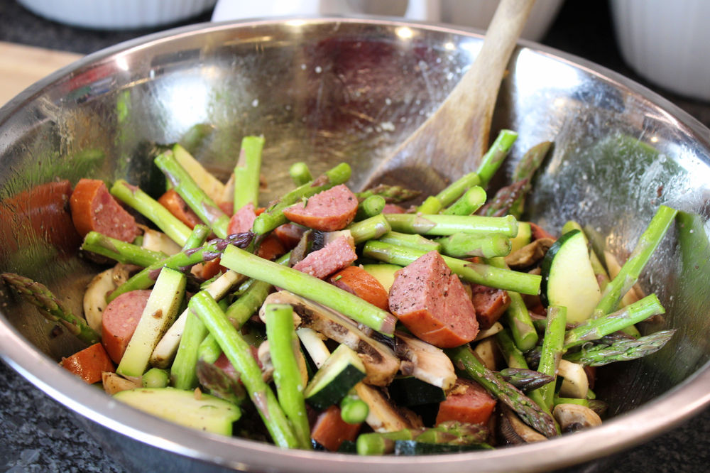 Roasted Kielbasa and Vegetables