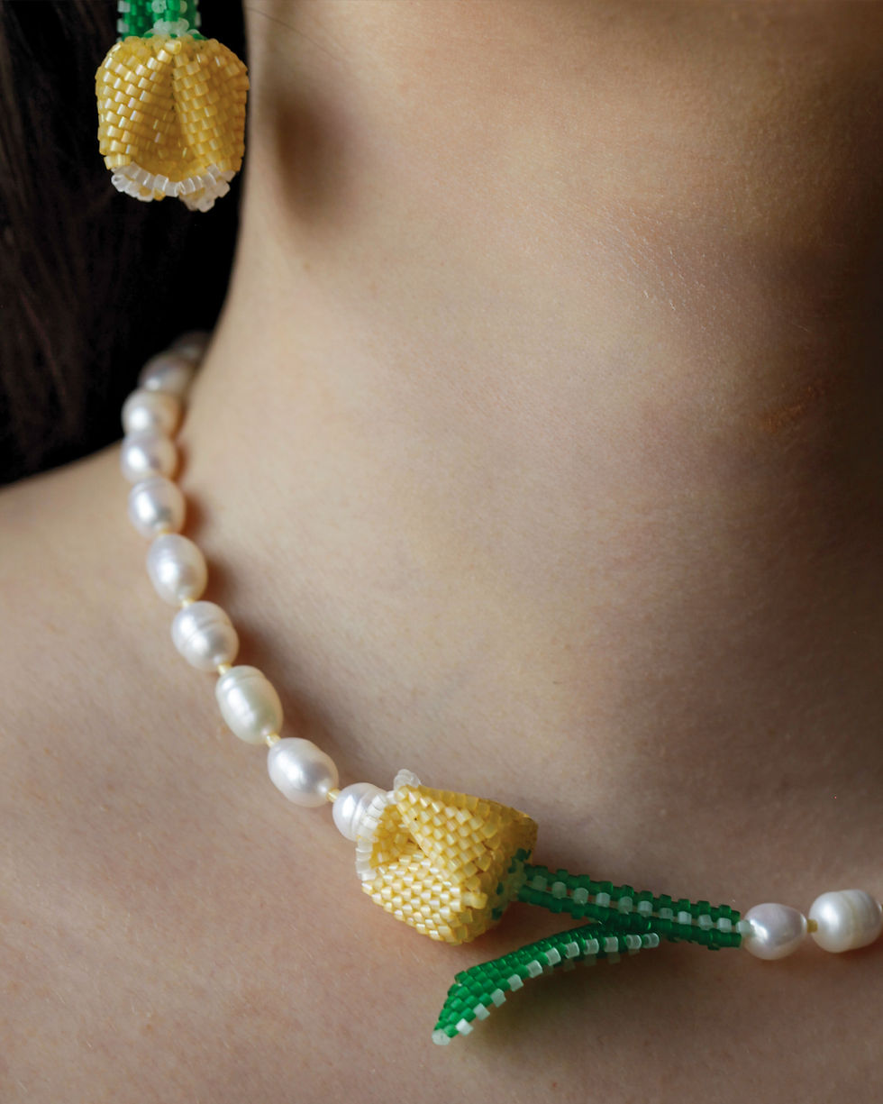 Thumbnail: Tulip Necklace | Yellow