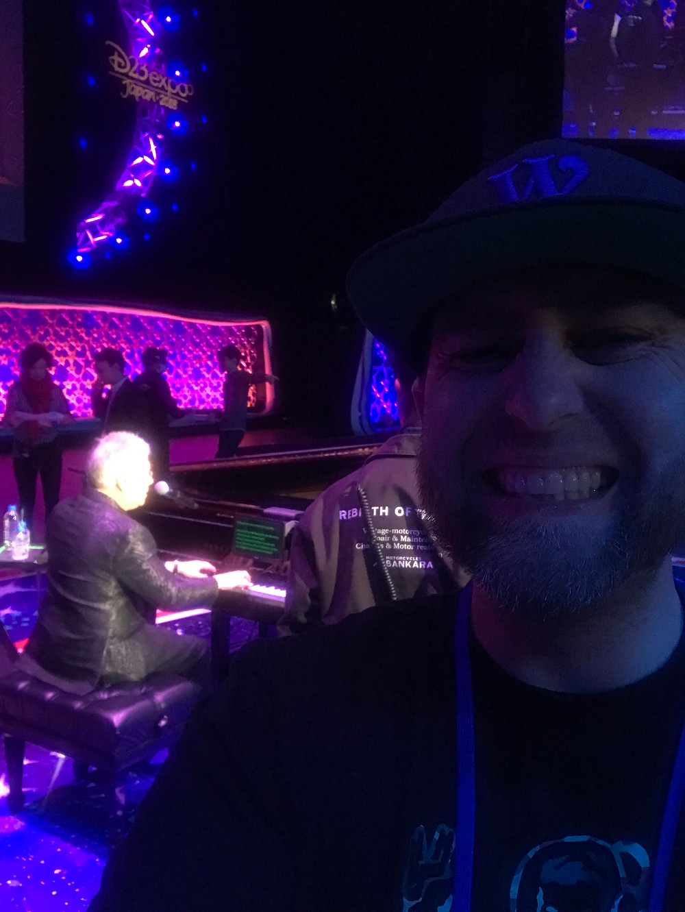 Me Goofing around while Alan is trying to rehearse