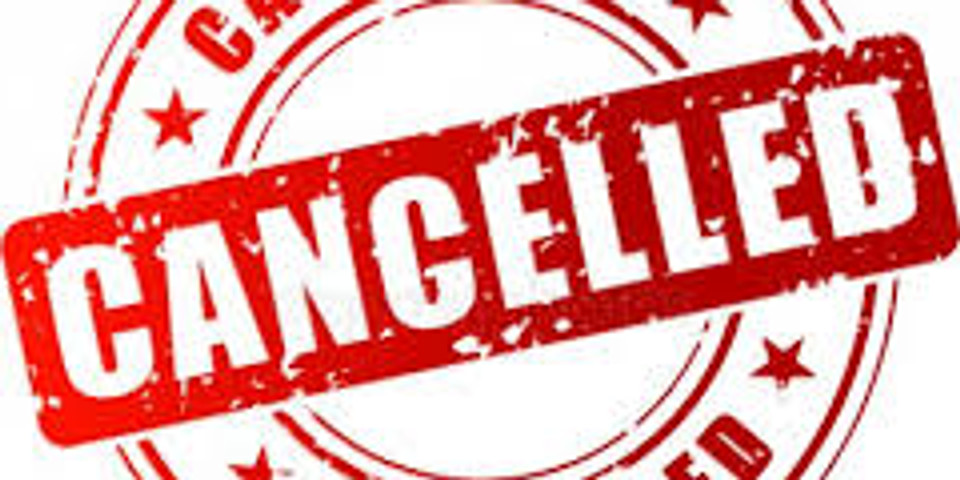 Meeting Cancelled - Please take care