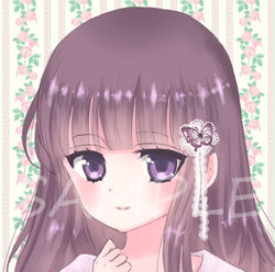 アイコン例 ふんわり系女子