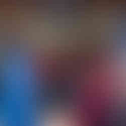 woman with children on stage, drawing game