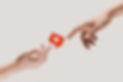 Find your perfect match, connect with someone special. Human hands reaching heart icon. So