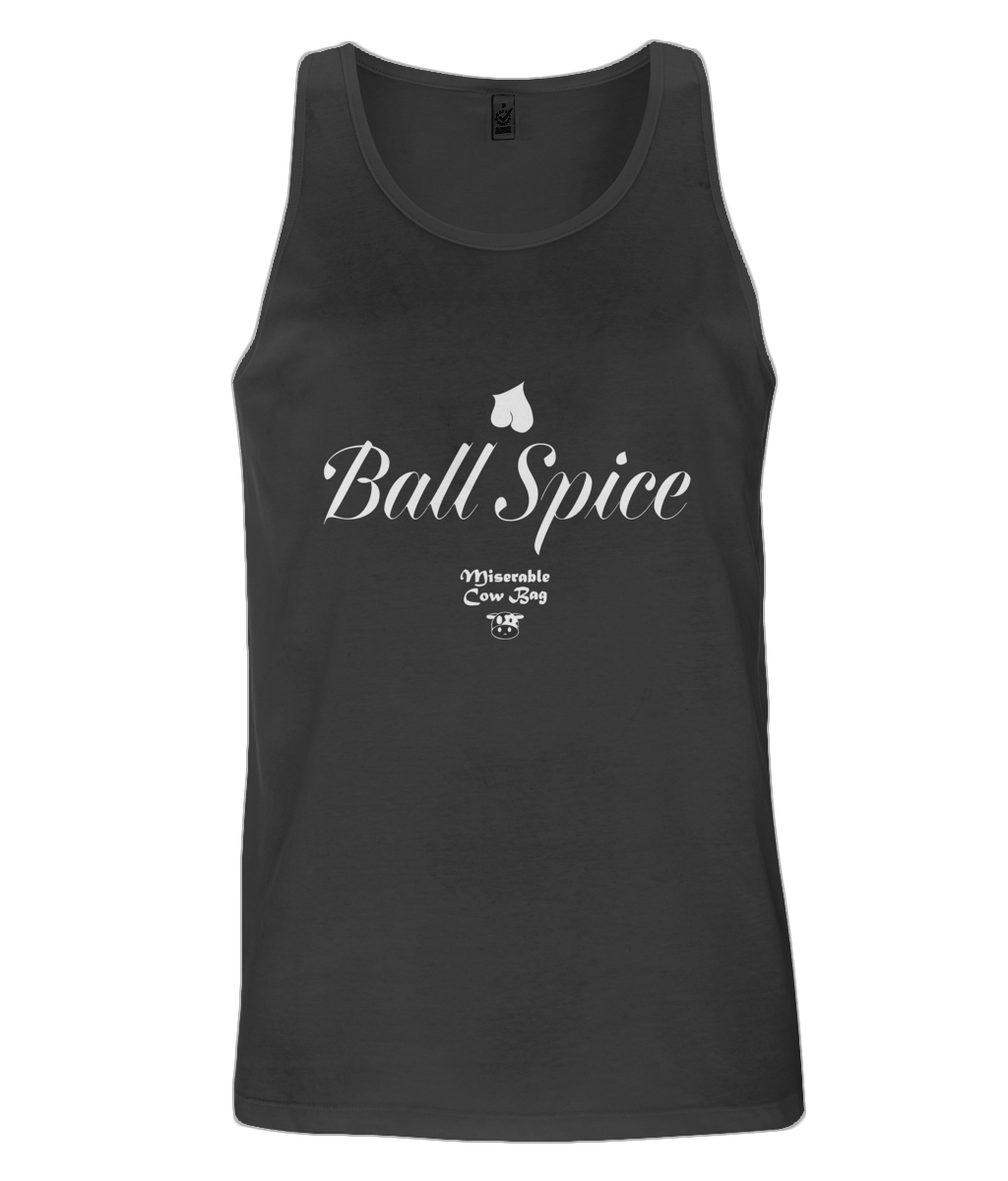 Mens Jersey Big Tank Top MCB Ball Spicewhite
