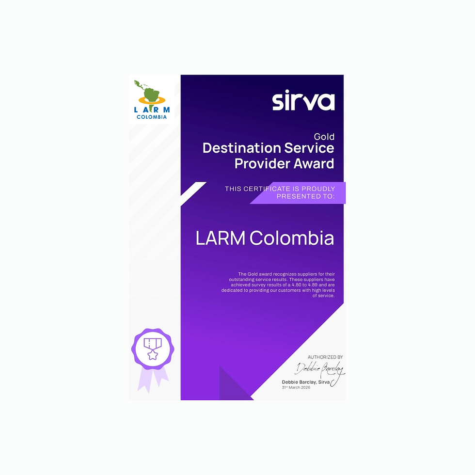 LARM Colombia recibe reconocimiento Gold por excelencia en el servicio