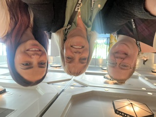 selfie of Jennifer Sadera and two readers