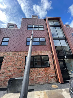 Window cleaning at block of flats