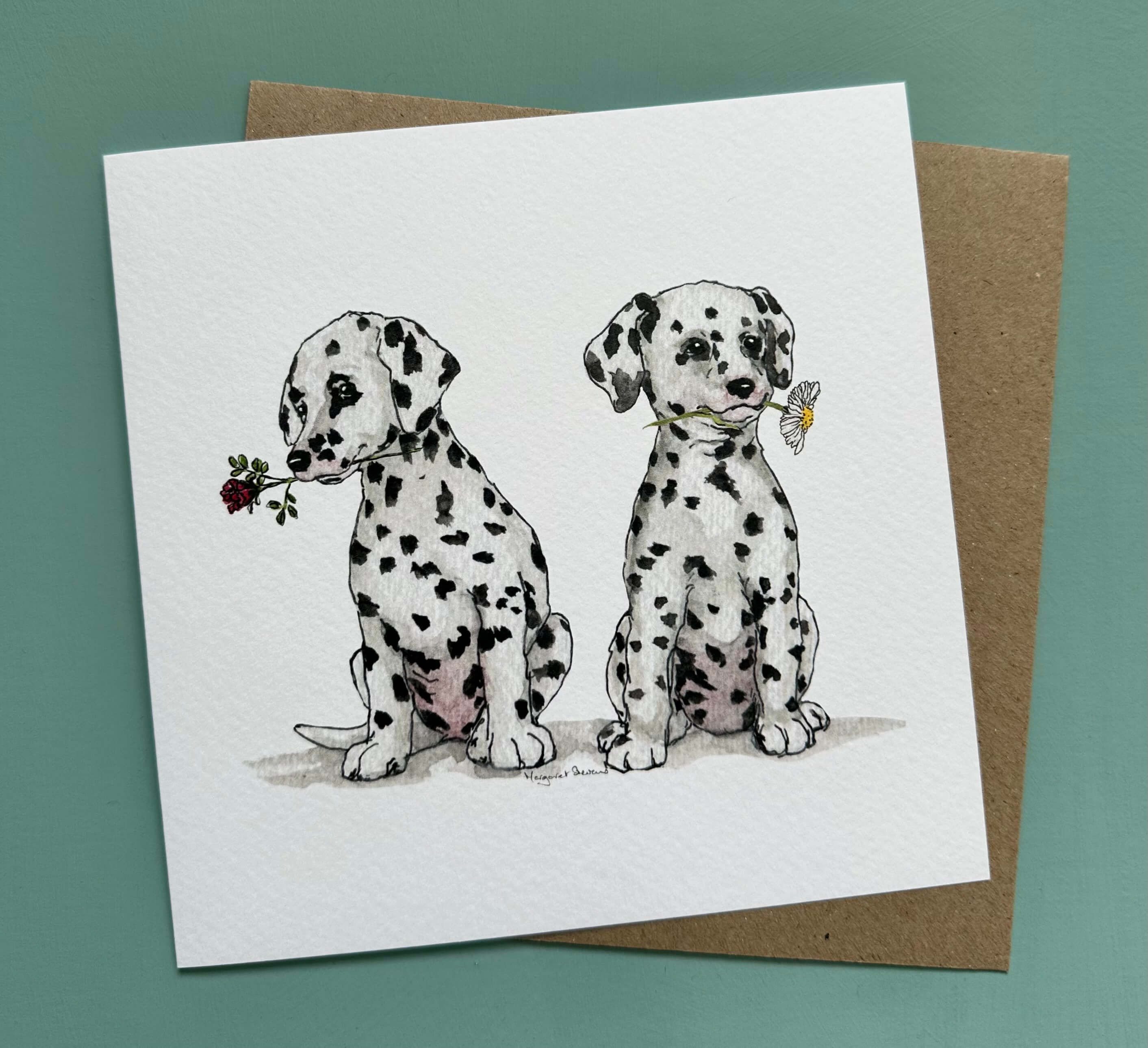 Puppy Dalmatians Card