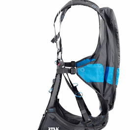 ozone atak paragliding harness side view