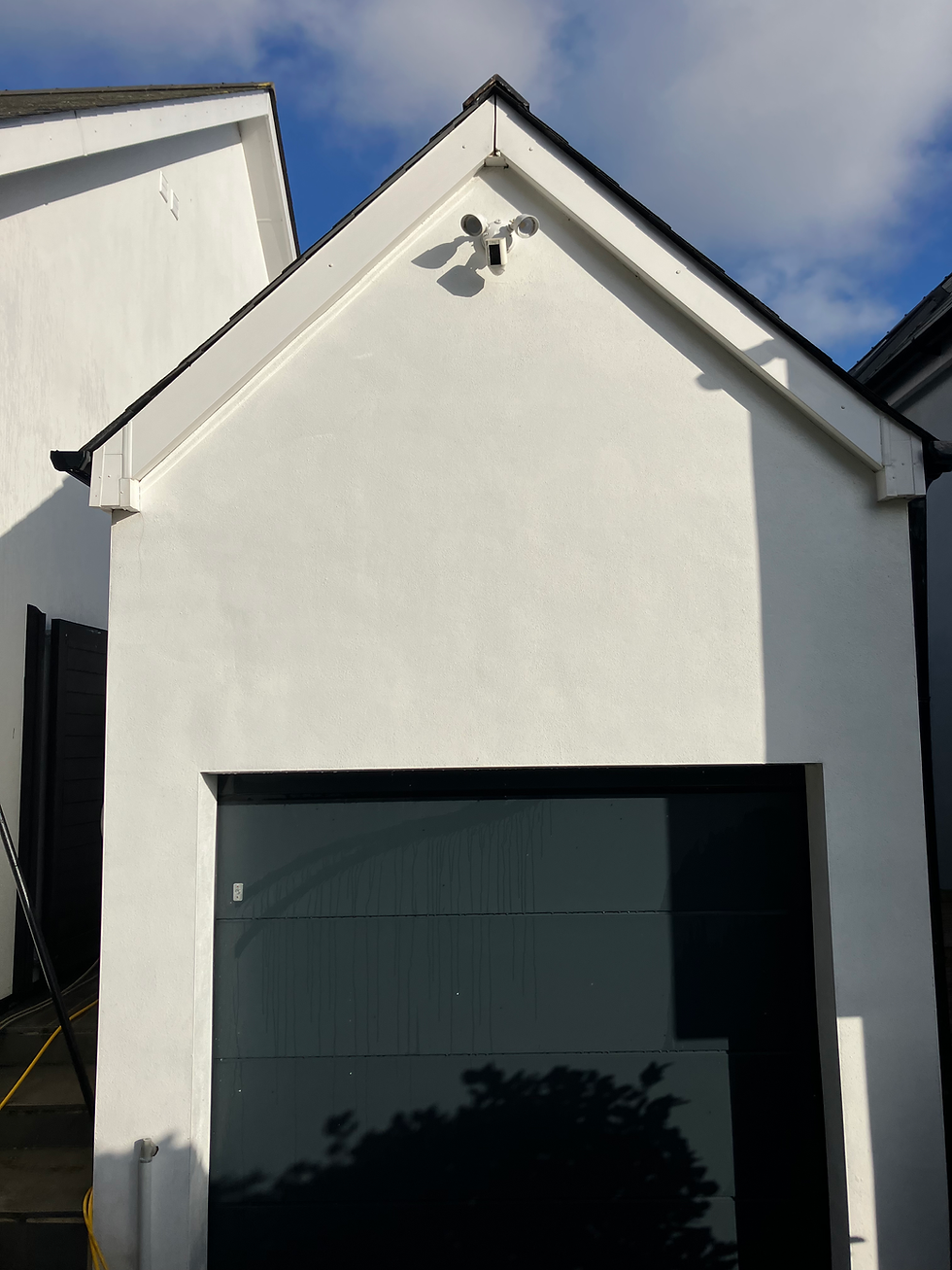 Garage Render Cleaning in Broadstone