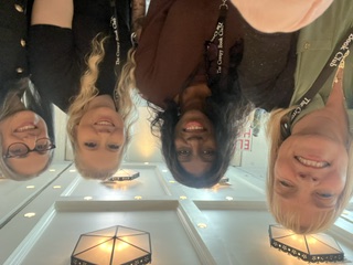 Jennifer Sadera with readers at Creepy Retreat