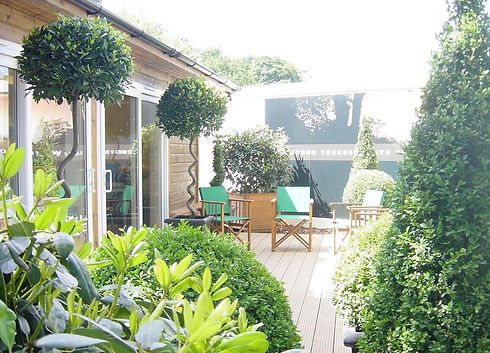 Harrow Show Garden with decking