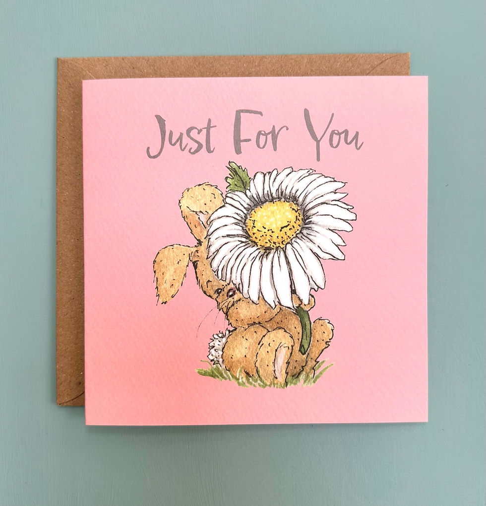 Just for You Bunny Card