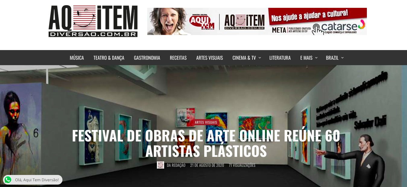 Aquitemdiversao.com.br | Agosto 2020