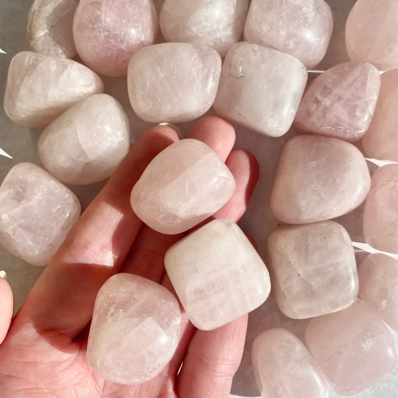 Rose Quartz Tumbled Stones