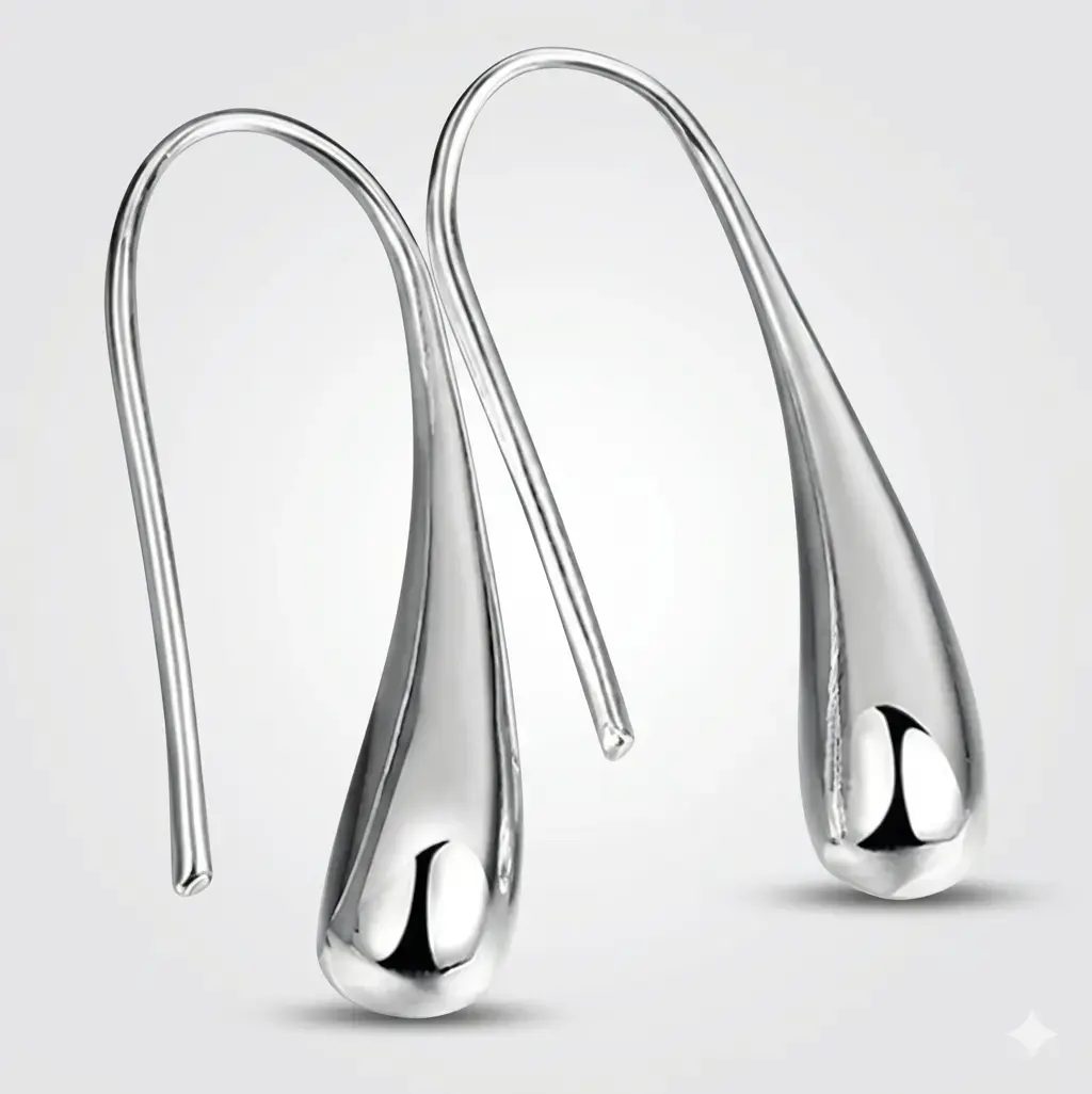 Silver Drop Earrings – 925 Silver