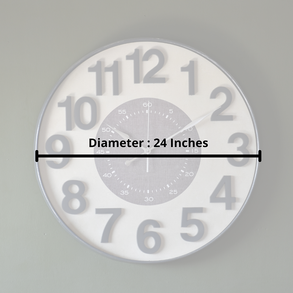 Thumbnail: Contemporary 24x24 Inches Analog Wall Clock with Silent Sweep Technology