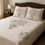 Thumbnail: Metropolis Mirage Floral Flannel Winter Bedsheet – King Size 250x275 cms