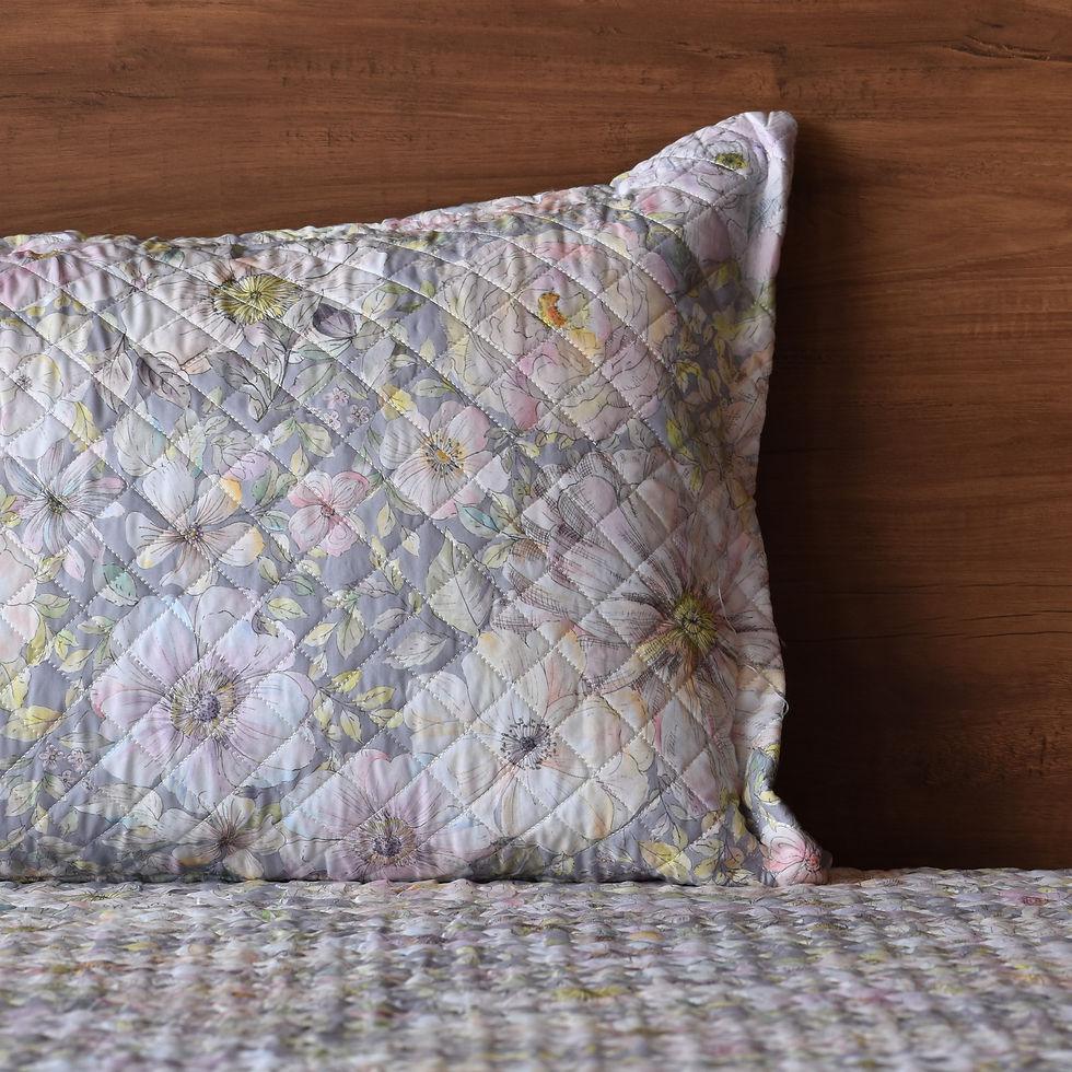 Thumbnail: Metropolis Azzaro Quilted Bed Cover With Pillow Cases