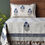 Thumbnail: Hand Block Printed Cotton Slub Bedcover Set 108x108 Inches
