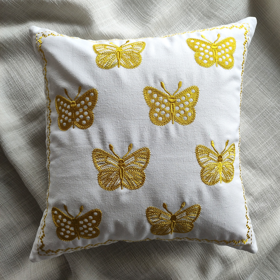 Thumbnail: Set of 2 Embroidered Cotton Cushion Covers (16x16 Inches)
