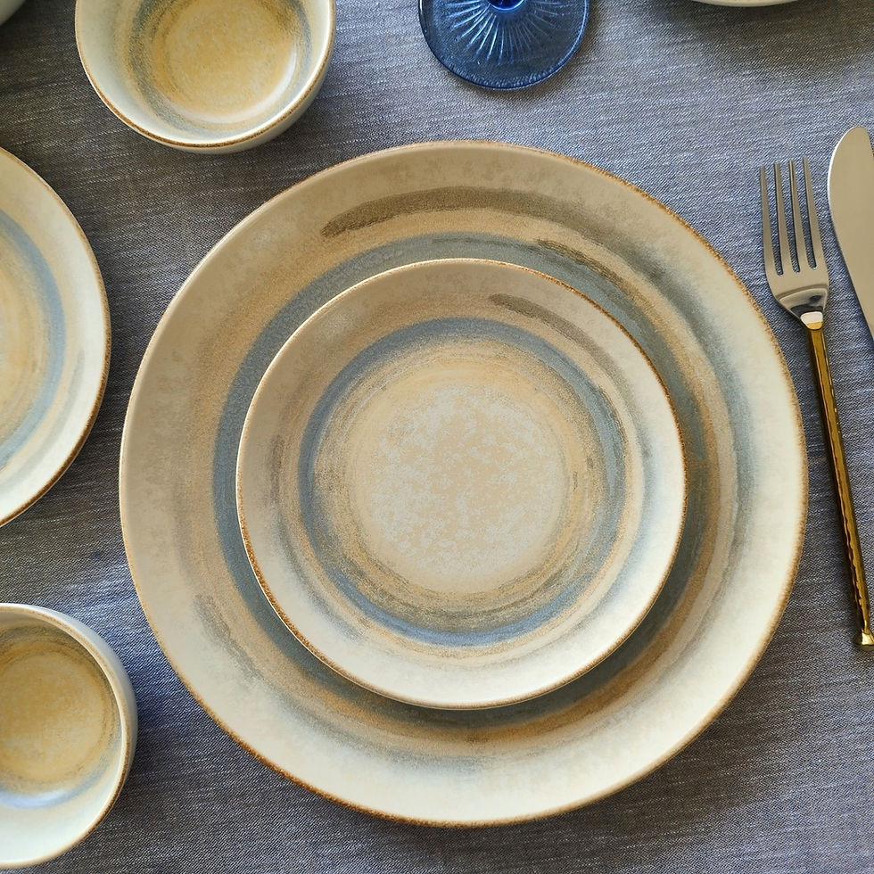 Thumbnail: Devnow EMBERSTONE Porcelain 21 PCs Dinner Set