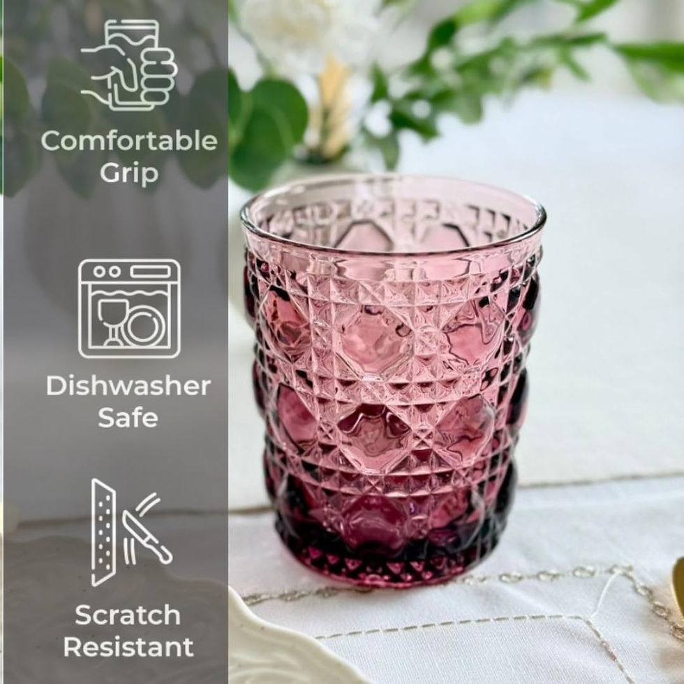 Thumbnail: Set of 6 Devnow Colored Whiskey/Water/Mocktail Glasses