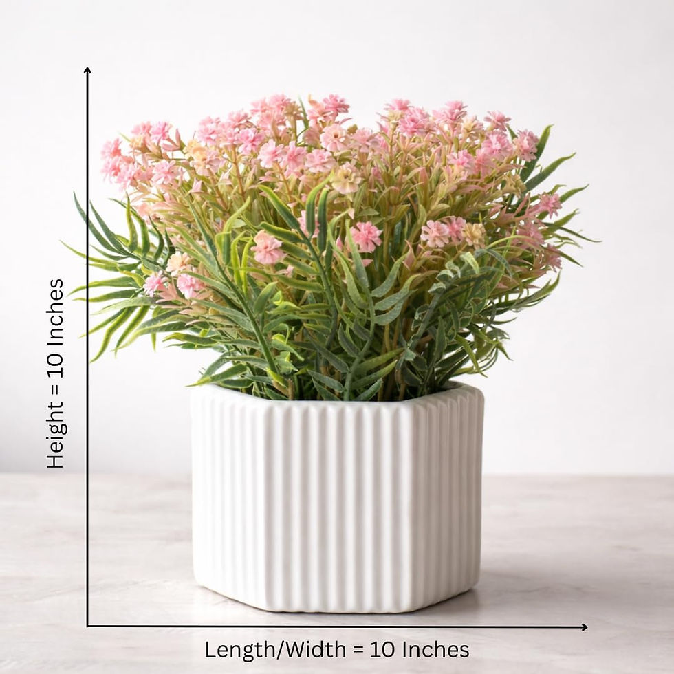 Thumbnail: Artificial Flower Arrangement in Ceramic Pot for Home Decor