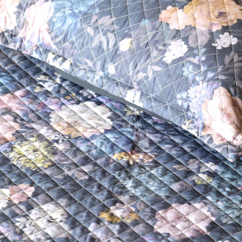 Thumbnail: Metropolis Azzaro Quilted Bed Cover With Pillow Cases