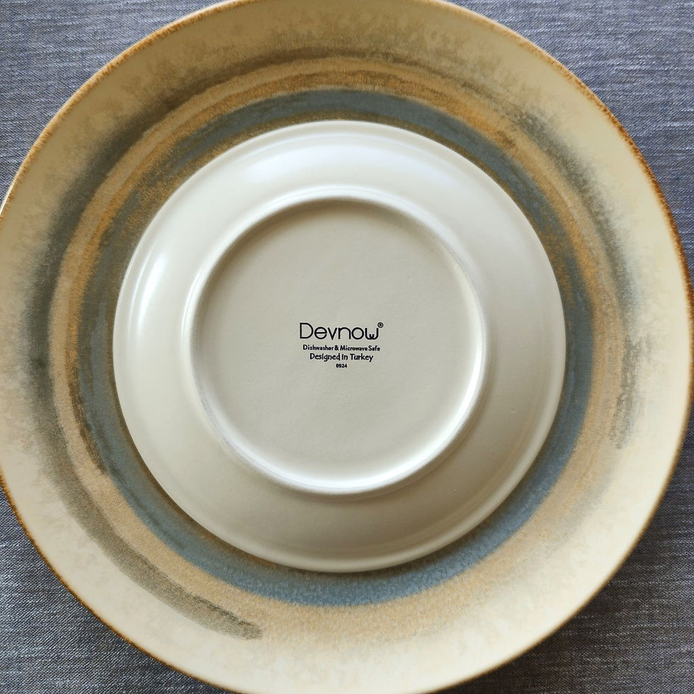 Thumbnail: Devnow EMBERSTONE Porcelain 21 PCs Dinner Set