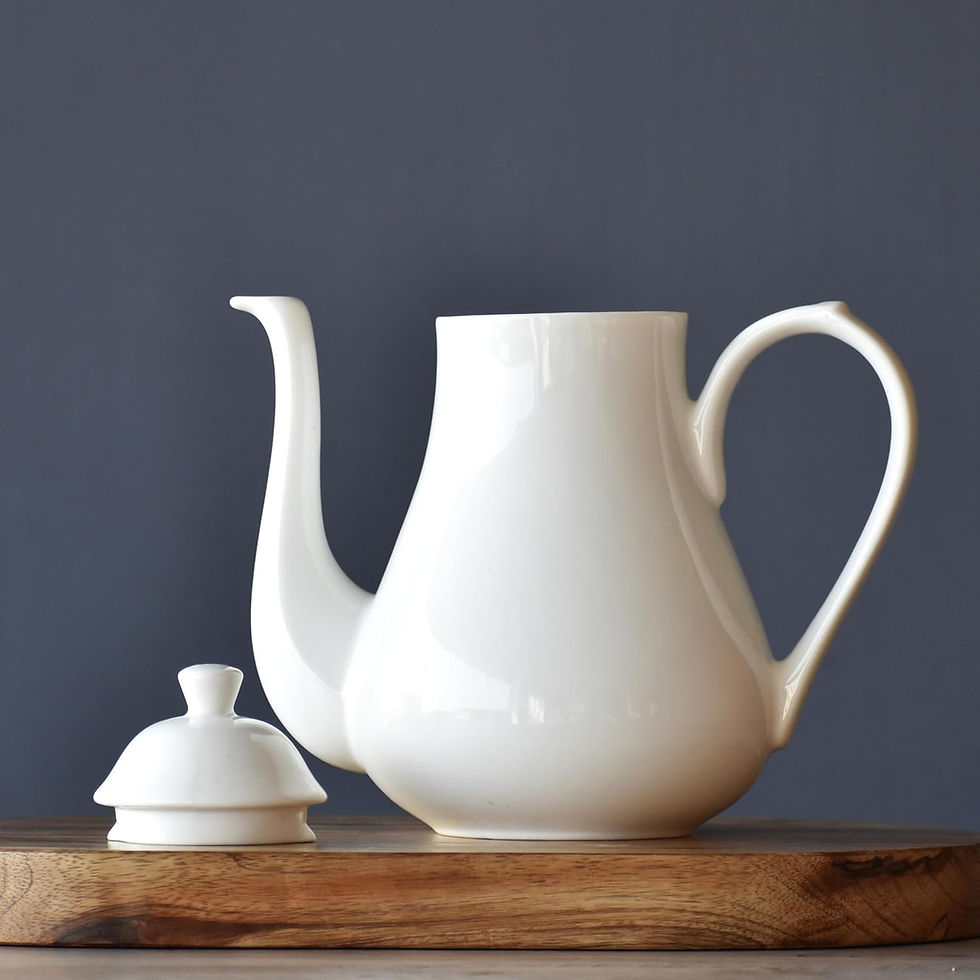 Thumbnail: Clay Craft White Ceramic Tea Pot Kettle (1540 ml )