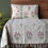 Thumbnail: Hand Block Printed Cotton Slub Bedcover Set 108x108 Inches