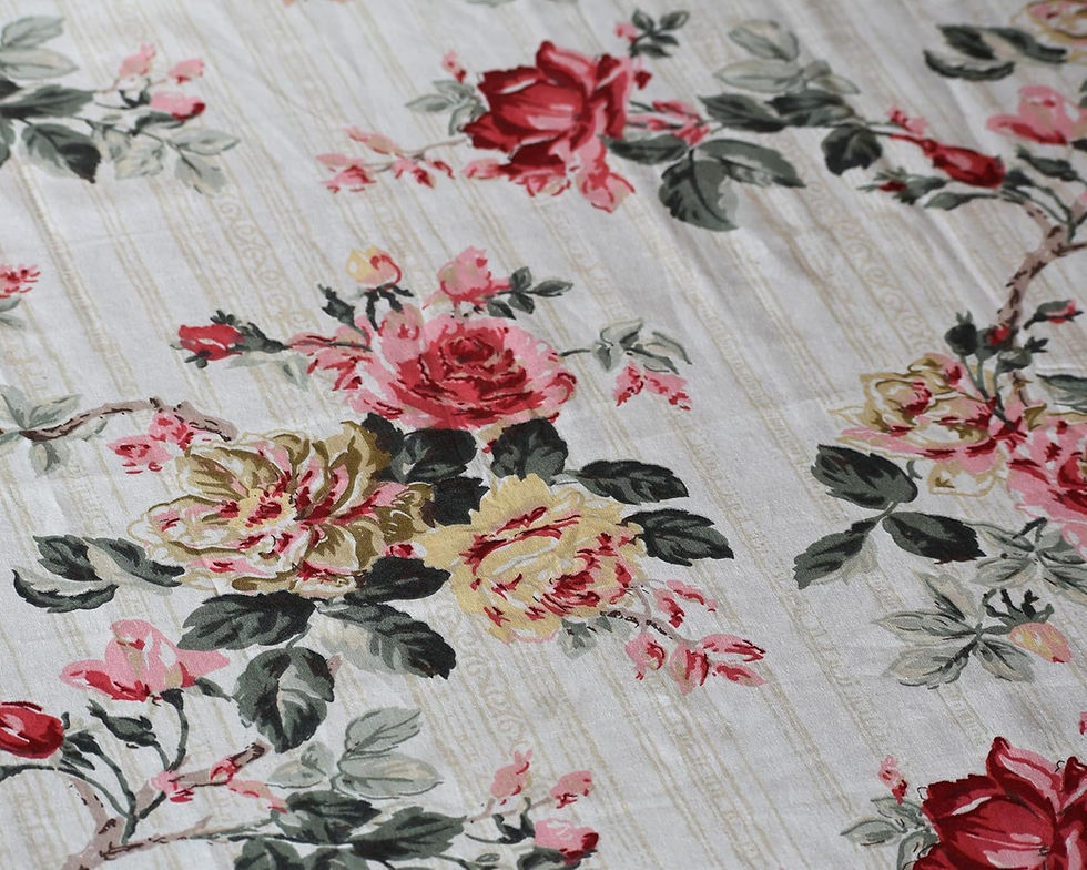 Thumbnail: Metropolis Cotton Printed King Size Bedsheet with Quilted Pillow Covers