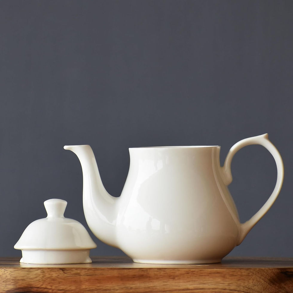 Thumbnail: Clay Craft White Ceramic Tea Pot Kettle (650 ml )