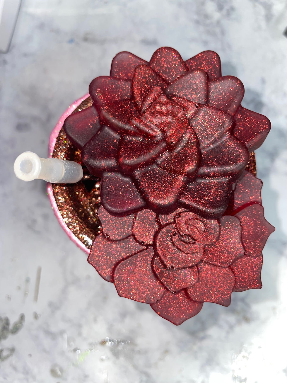 Thumbnail: 3D Modern Hexagon Flower Pot Wine Tumbler