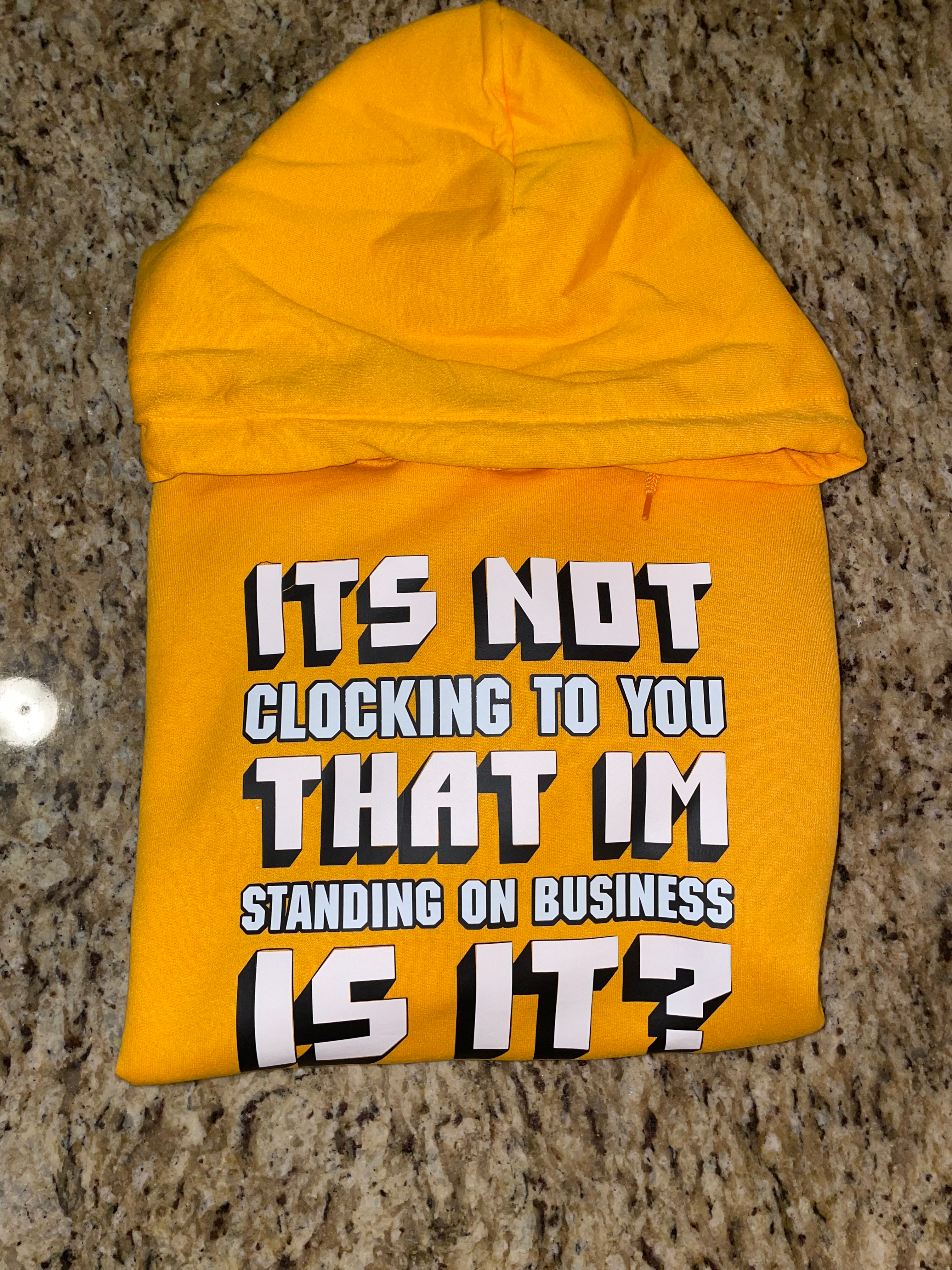 It’s not clocking to you